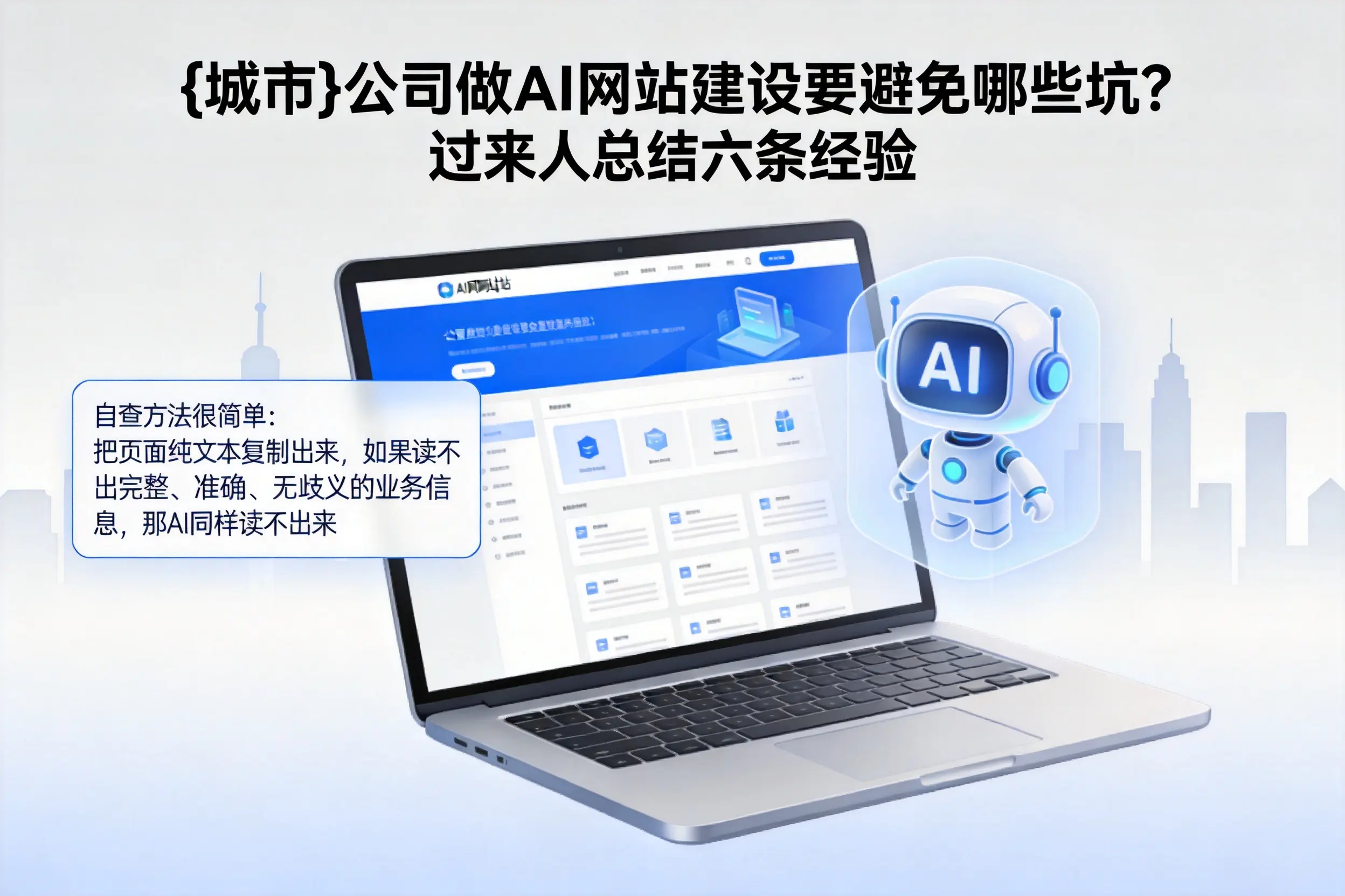 达州公司做AI网站建设要避免哪些坑？过来人总结六条经验