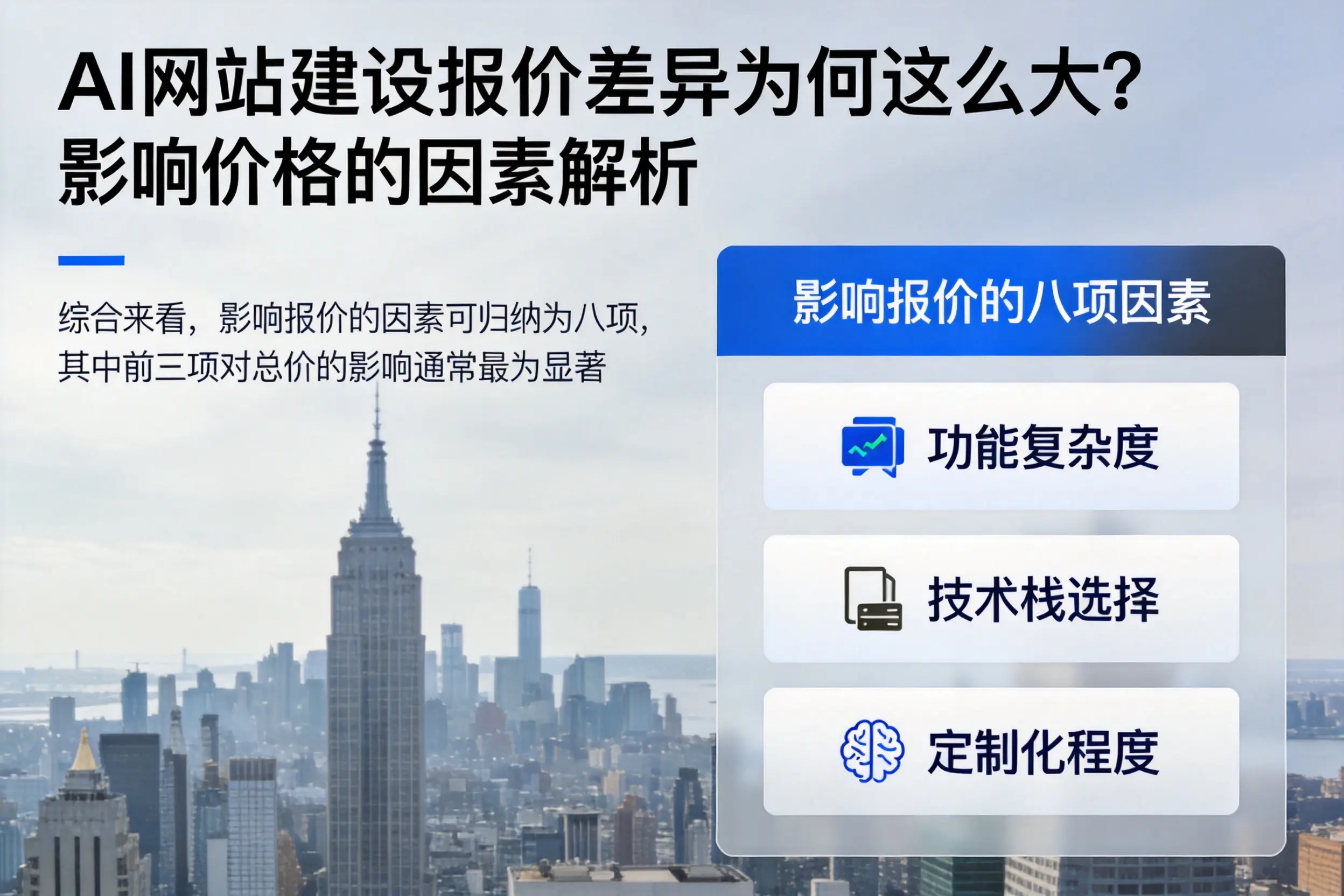 达州AI网站建设报价差异为何这么大？影响价格的因素解析