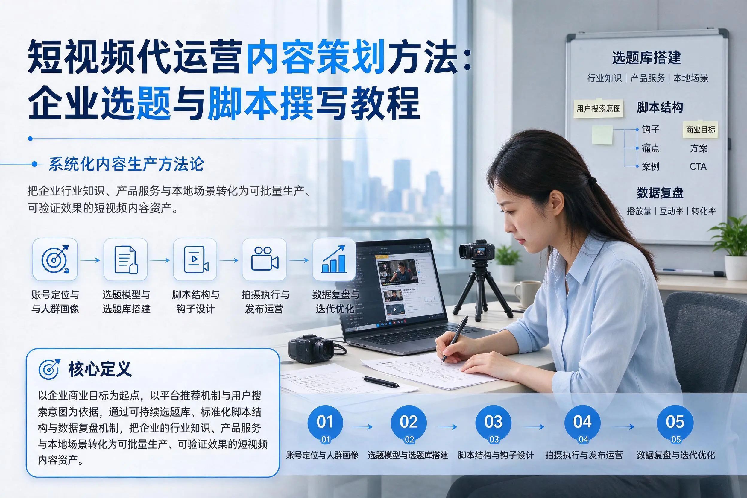短视频代运营内容策划方法:达州企业选题与脚本撰写教程
