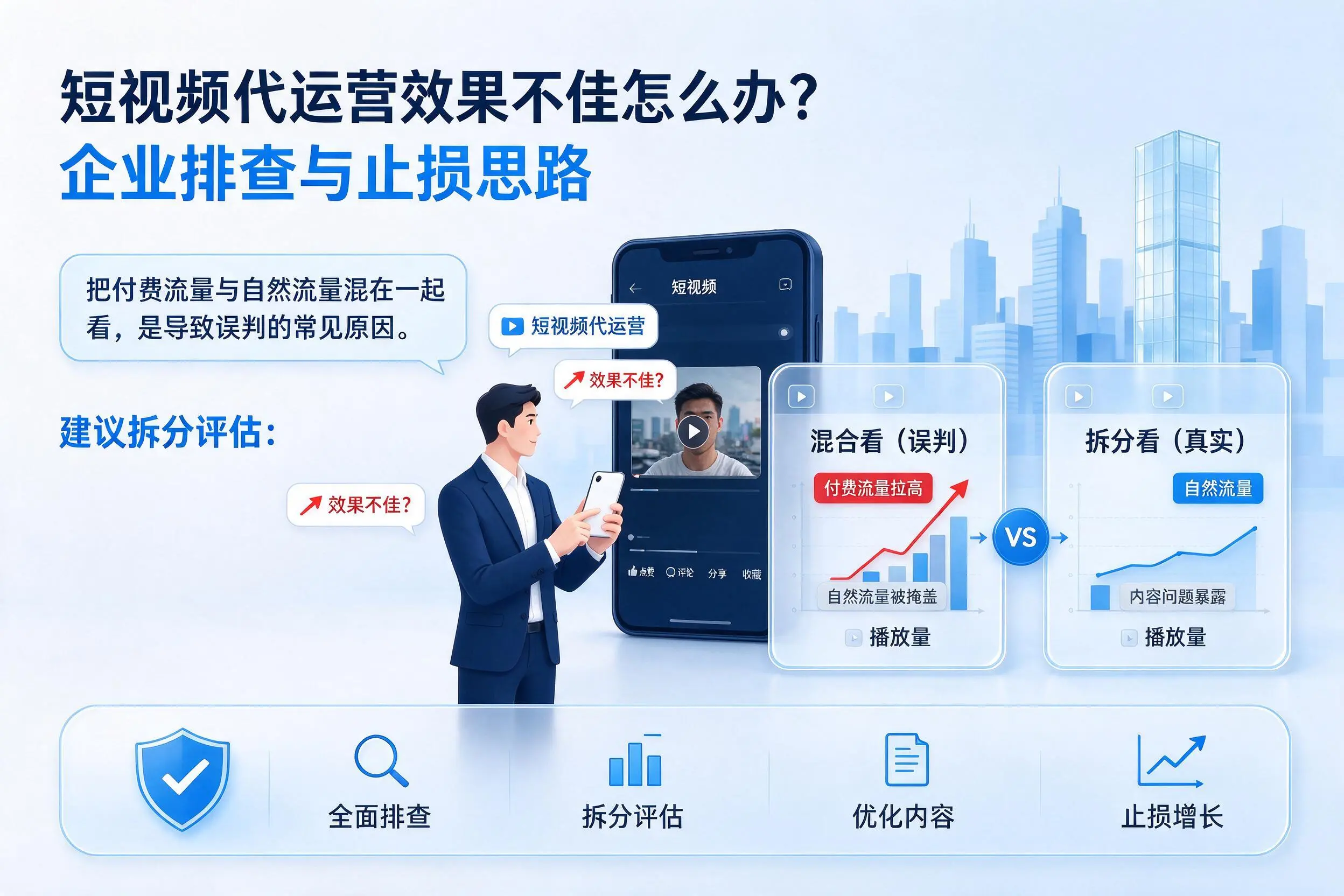 短视频代运营效果不佳怎么办？达州企业排查与止损思路