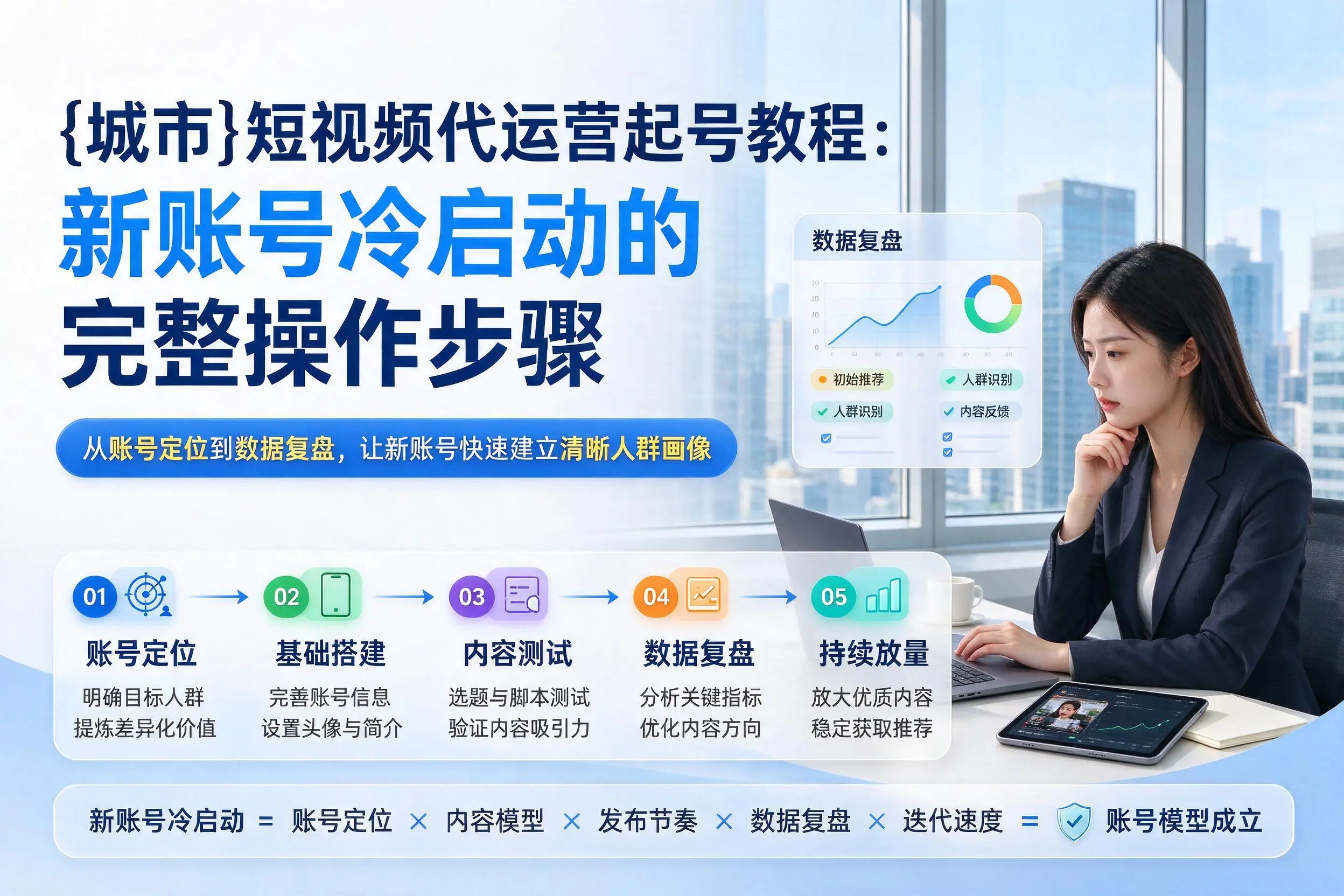 达州短视频代运营起号教程:新账号冷启动的完整操作步骤