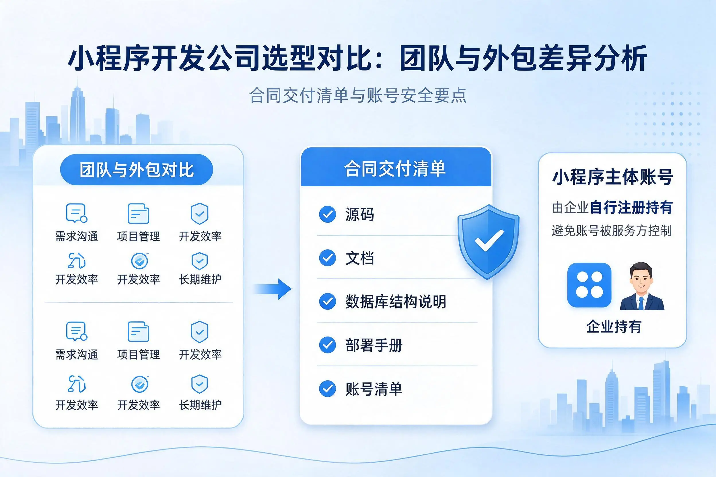 达州小程序开发公司选型对比:团队与外包差异分析
