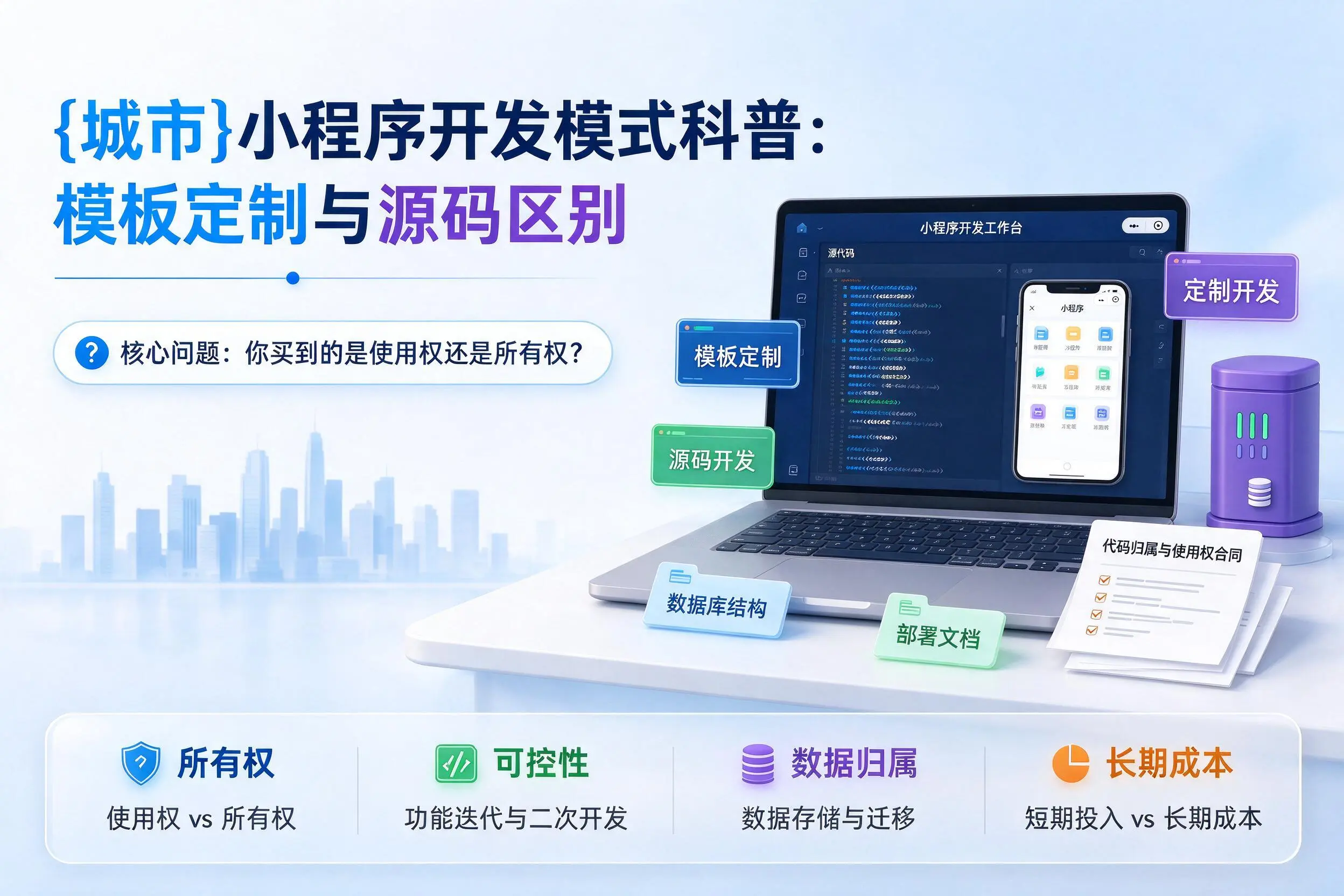 达州小程序开发模式科普:模板定制与源码区别