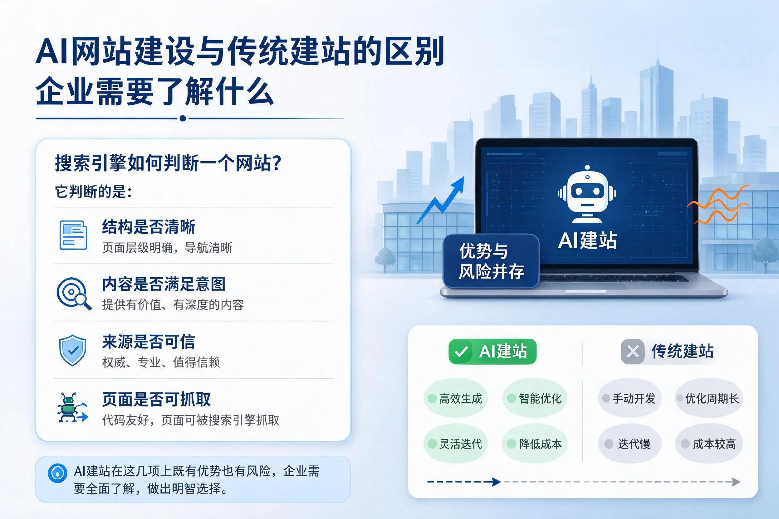 AI网站建设与传统建站的区别，达州企业需要了解什么