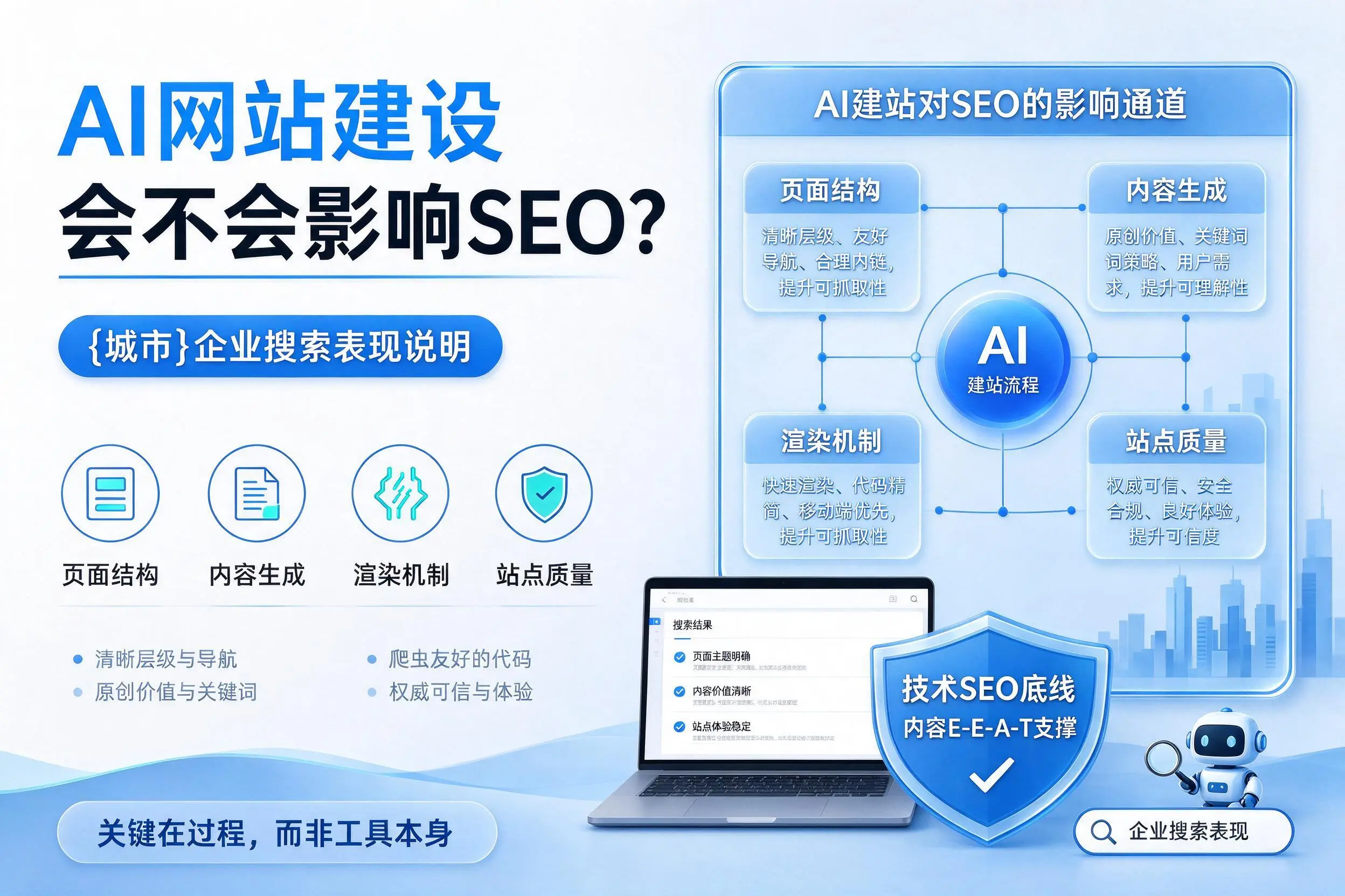 AI网站建设会不会影响SEO？达州企业搜索表现说明