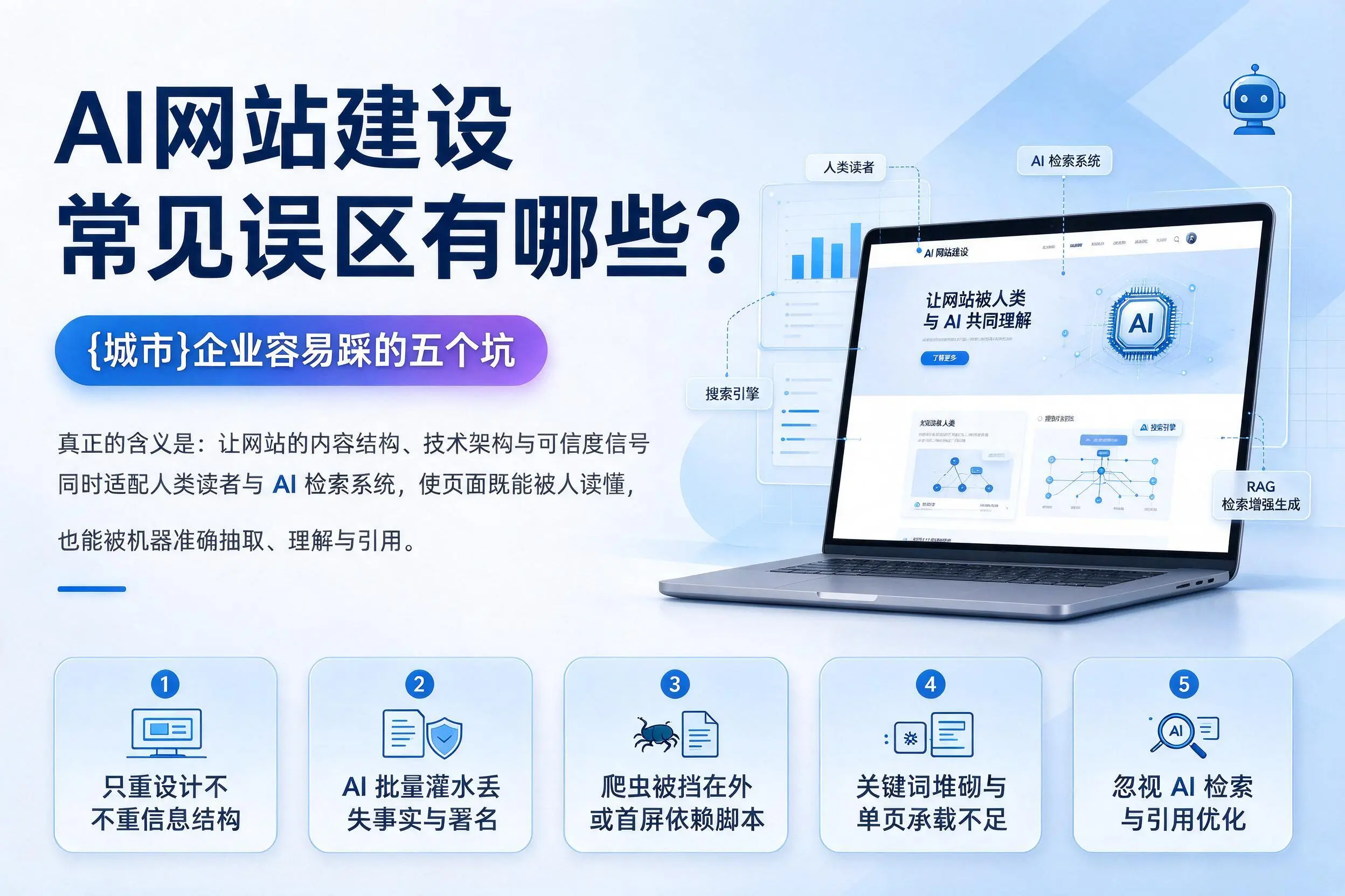 AI网站建设常见误区有哪些？达州企业容易踩的五个坑