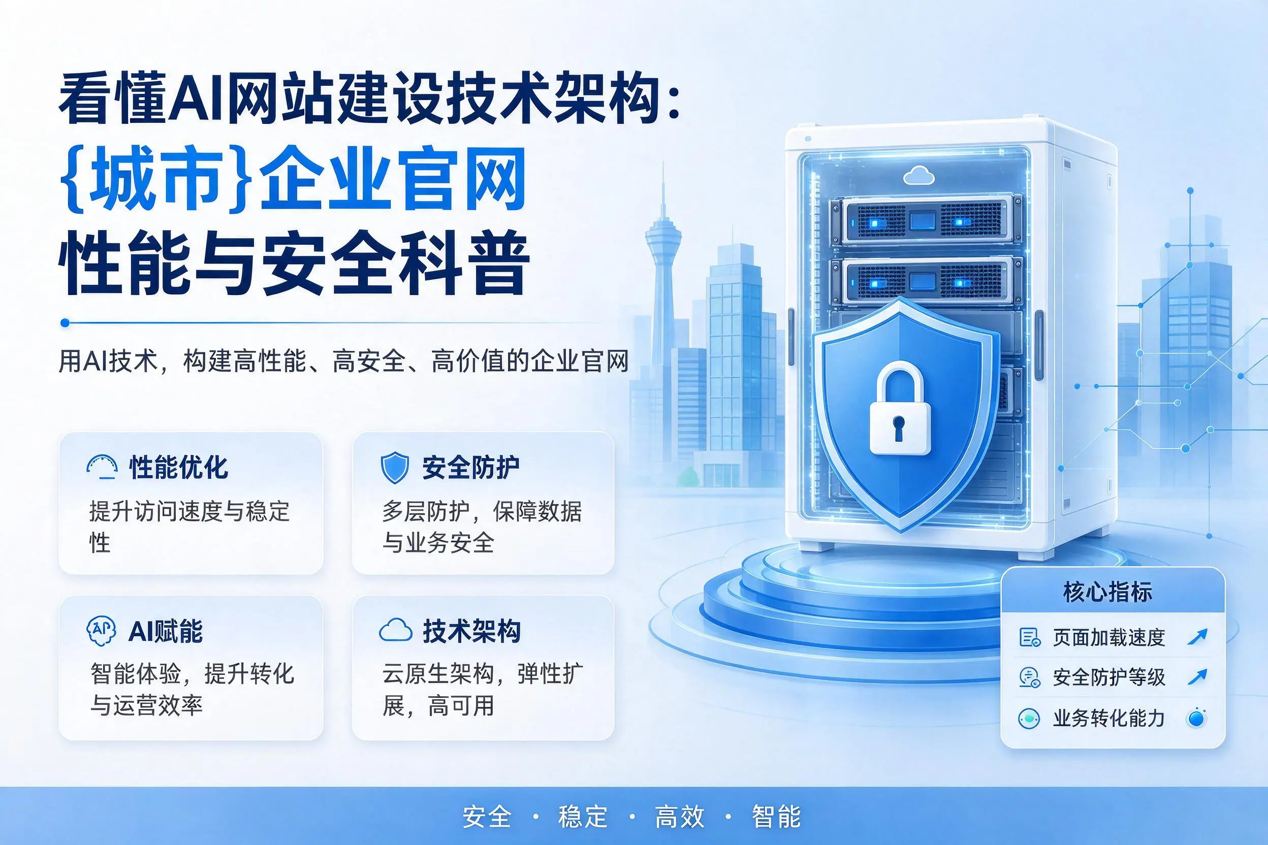 看懂AI网站建设技术架构:达州企业官网性能与安全科普