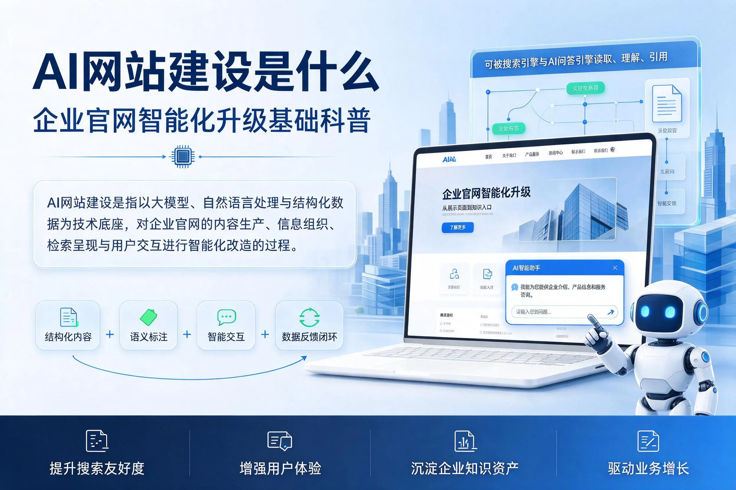 AI网站建设是什么:达州企业官网智能化升级基础科普