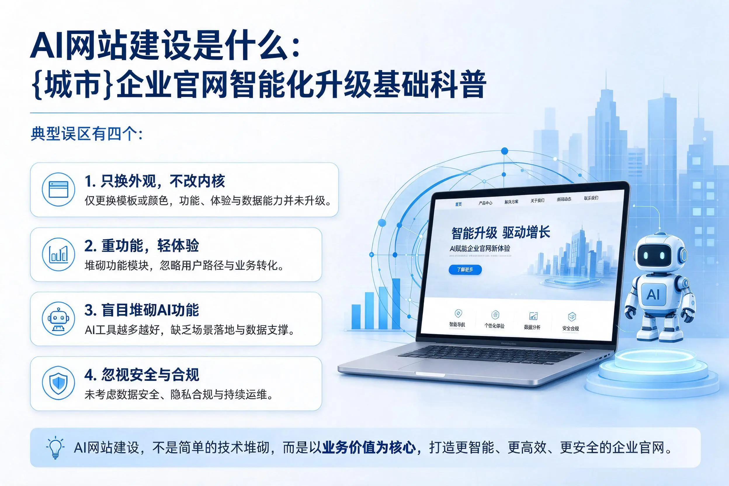 AI网站建设是什么:达州企业官网智能化升级基础科普