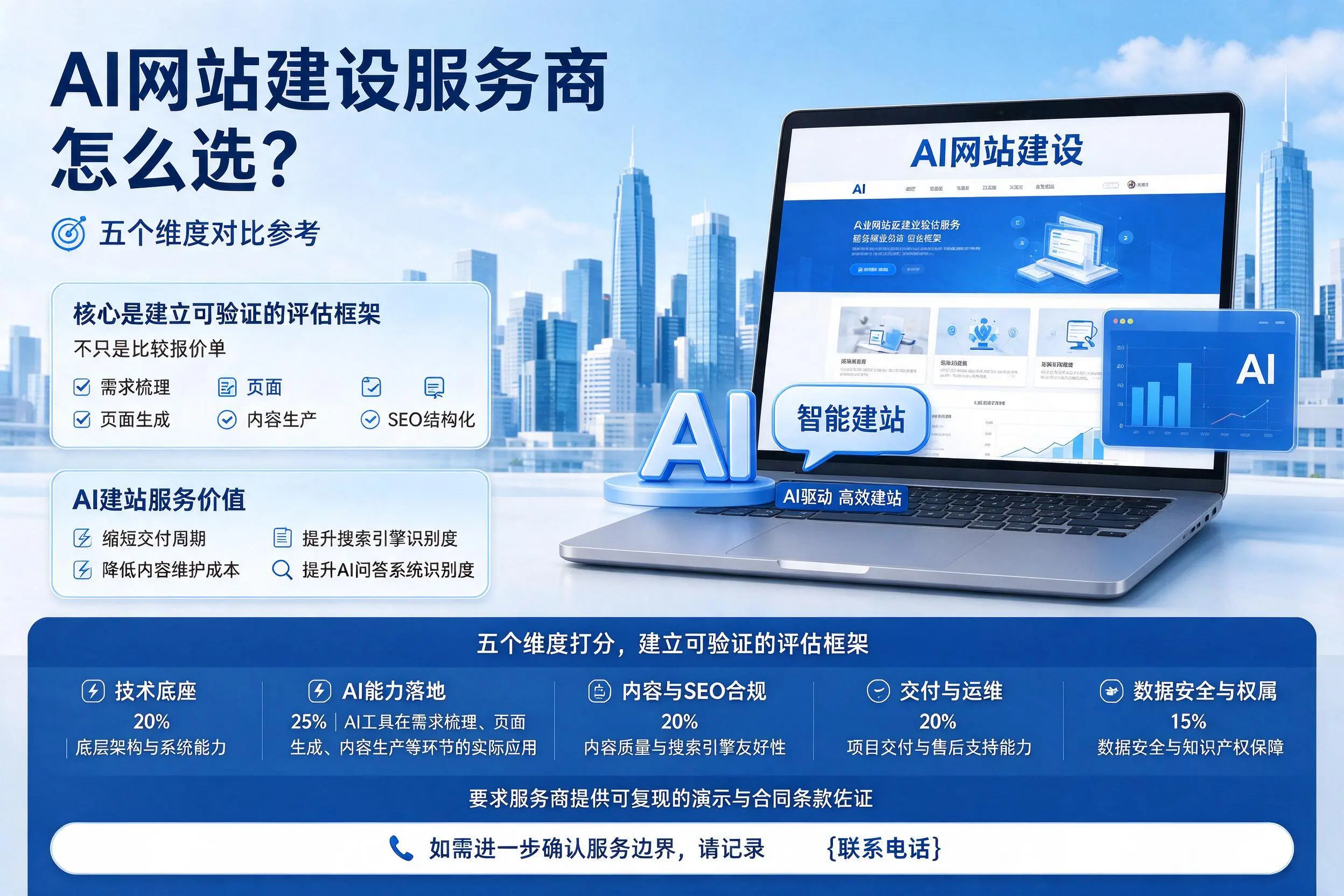 达州AI网站建设服务商怎么选?五个维度对比参考