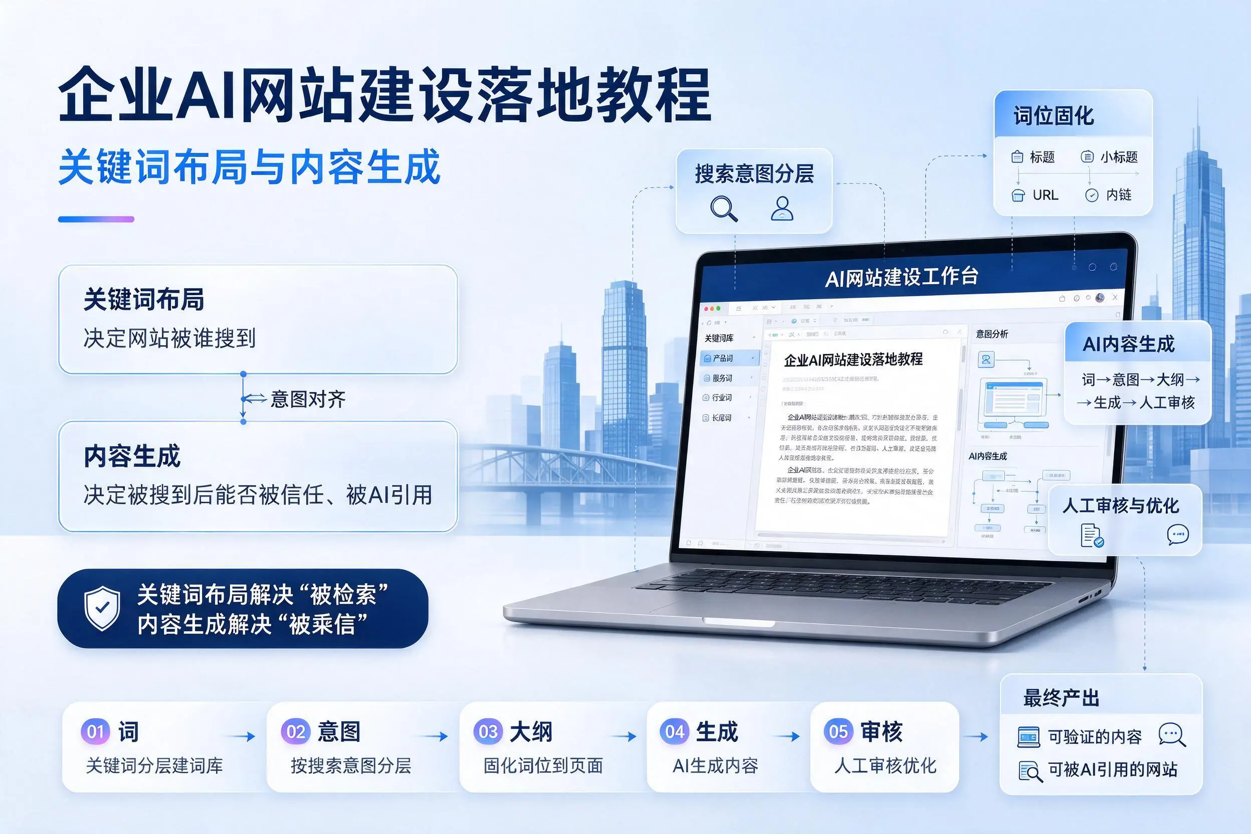达州企业AI网站建设落地教程:关键词布局与内容生成