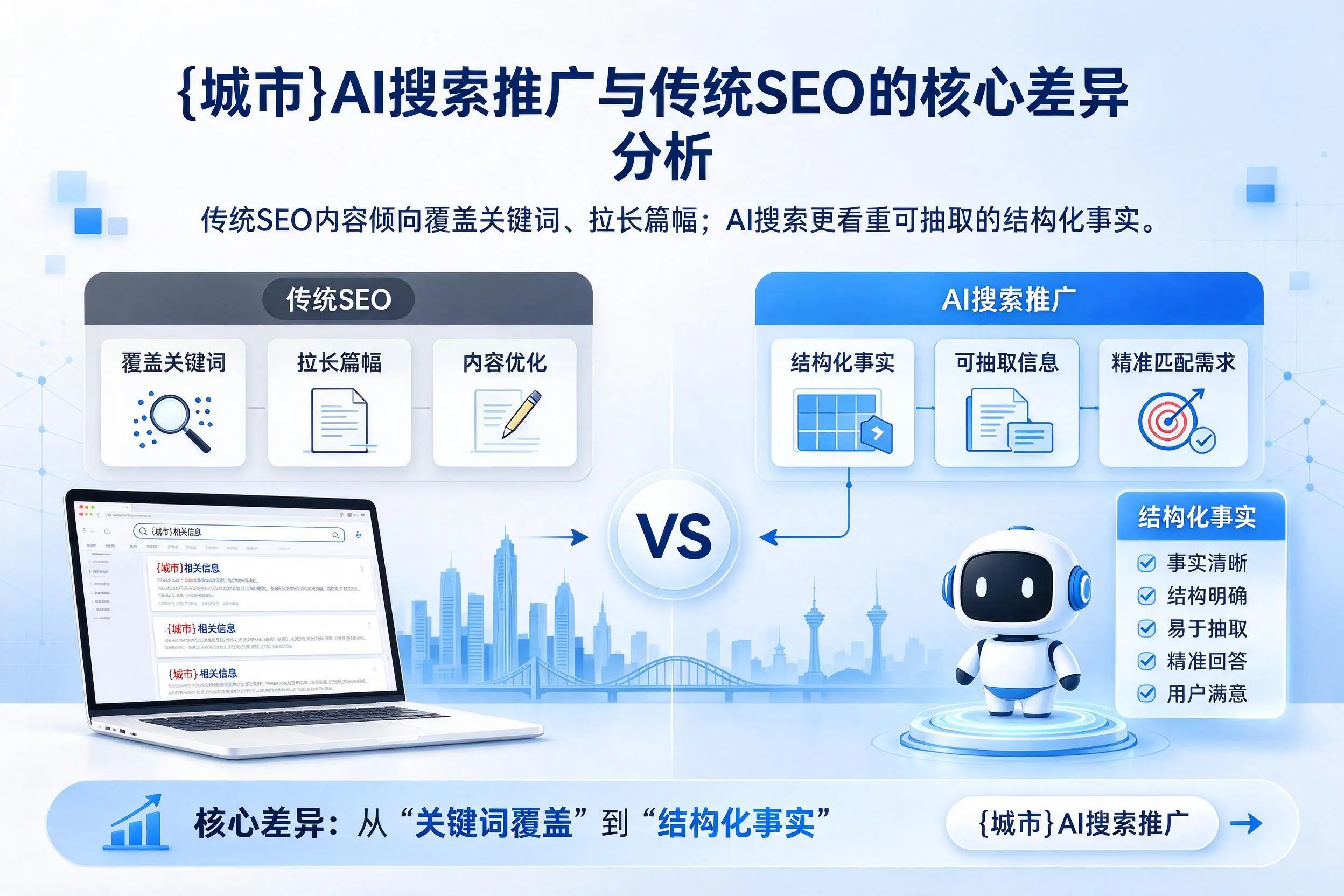 达州AI搜索推广与传统SEO的核心差异分析